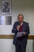 Dr. Marco Aurlio Barbosa se pronunciando sobre o homenagem a seu pai, Dr. Togo Lima Barbosa - Lairton Barbo/OAB Itaqui