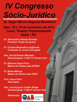 IV Congresso Scio Jurdico Dr. Edgar Mondadori