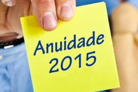 Anuidade 2015 em Cota nica at 30 de Janeiro