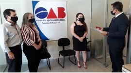 Entrega da Carteira da OAB  advogada Sahemy Souza