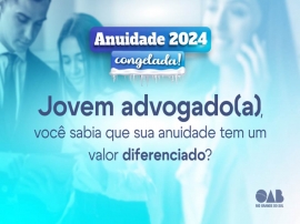 Anuidade 2024 com desconto.