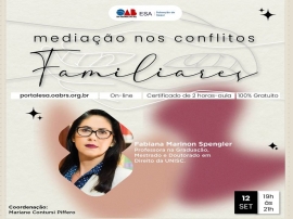 PALESTRA WEBINAR - MEDIAO NOS CONFLITOS FAMILIARES